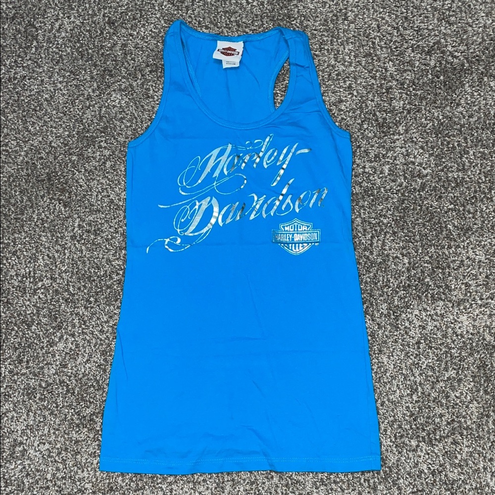 Harley-Davidson Women's Vibrant Blue Tank Top